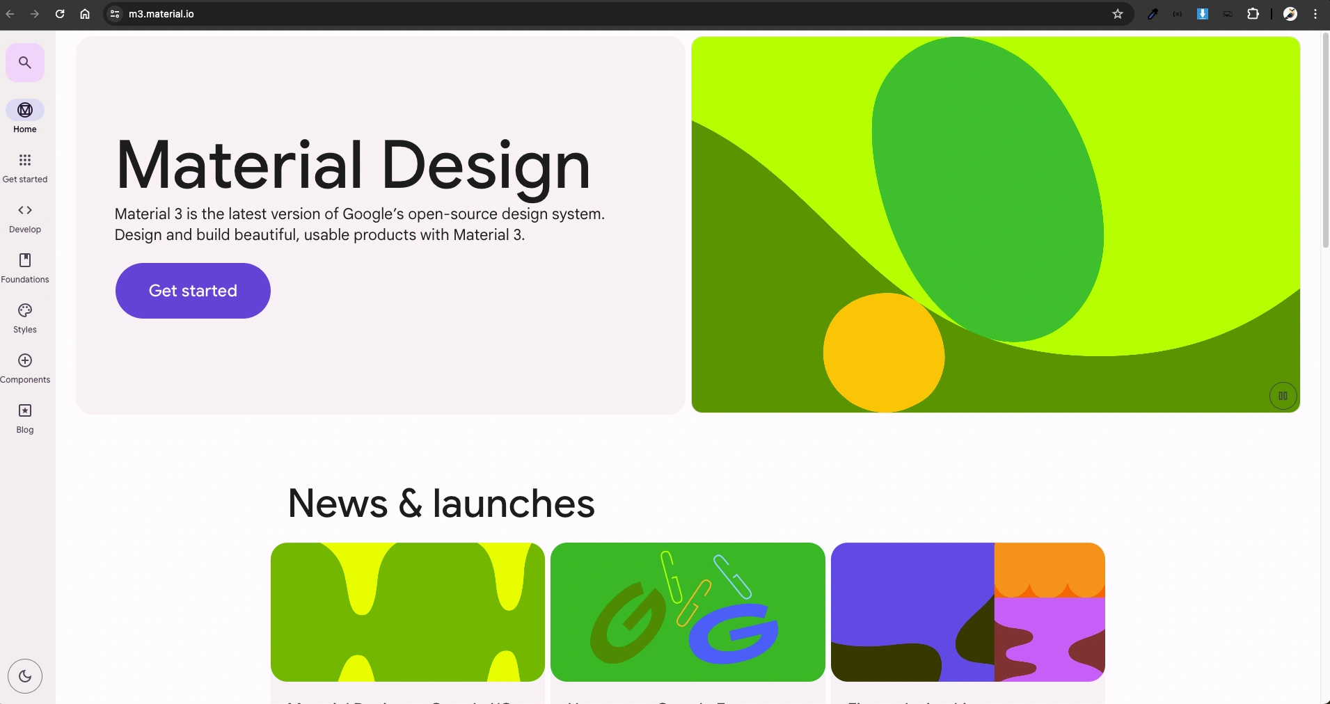 material design website