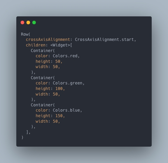  استفاده از CrossAxisAlignment برای چیدمان عمودی